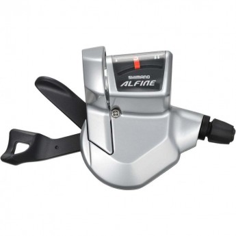 Шифтер SHIMANO ALFINE, S700, серебристый, 11 скоростей, трос+оплетка, для СJ-S700